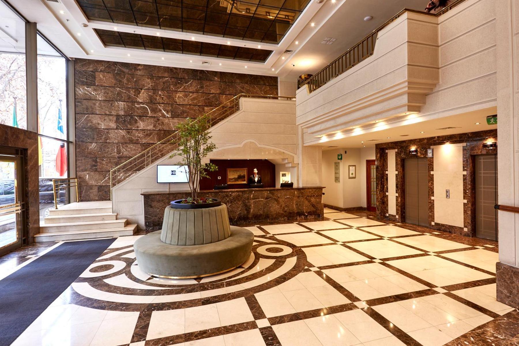 Hotel Plaza El Bosque Ebro Santiago de Chile Exteriér fotografie Lobby